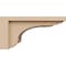 Ekena Millwork 6"W x 12"D x 6"H Wide Warren Rough Cedar Woodgrain TimberThane Corbel, Primed Tan CORUR06X12X06WARRCPR - alternate 3